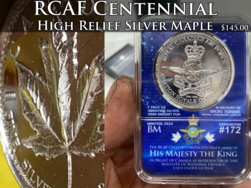 RCAF Centennial High-Relief Silver Maple -Credit Card Payment