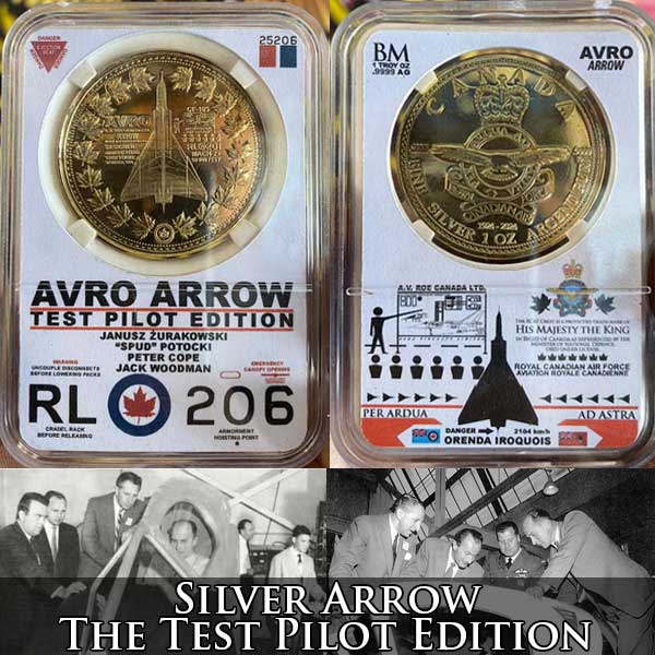 Gold Plated Silver Arrow Test Pilot Edition