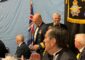 BGen Dave Turenne is presented an Artemis II Coin during the annual RCAF Mess Dinner in Calgary 2026.